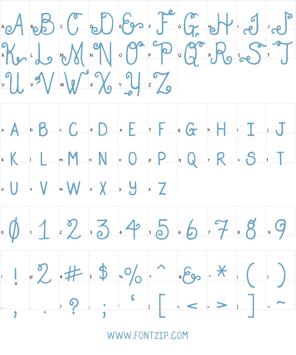 DJB HOLLY ENCHANTED Font Character